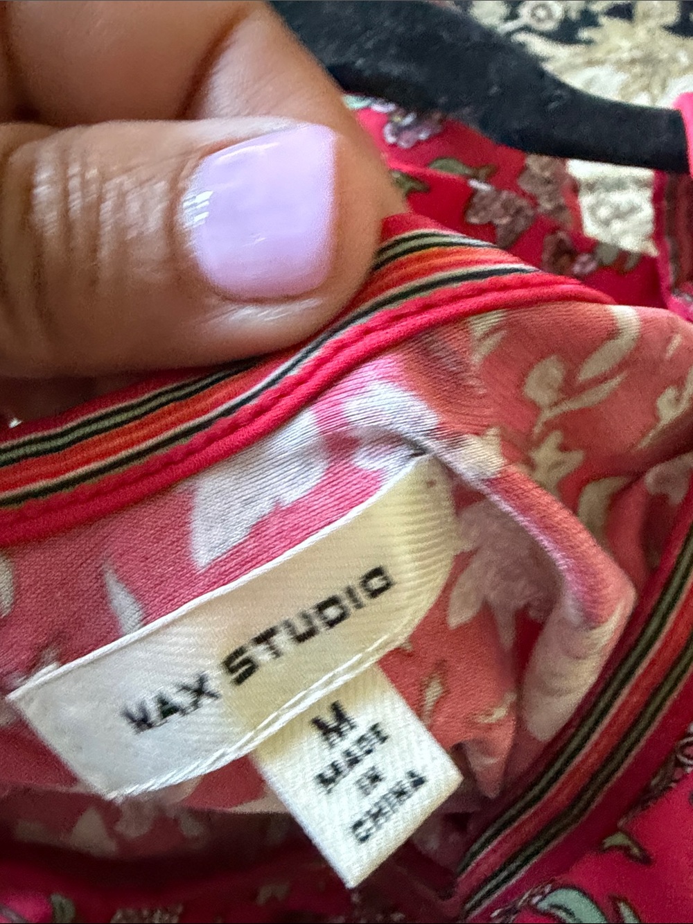 Max Studio red Floral Printed Wide-Leg Jumpsuit - Picture 4 of 5